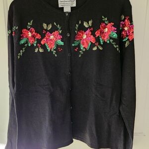 Tiara International *Vintage* Christmas Collection 2004 Holiday Sweater Ladies L